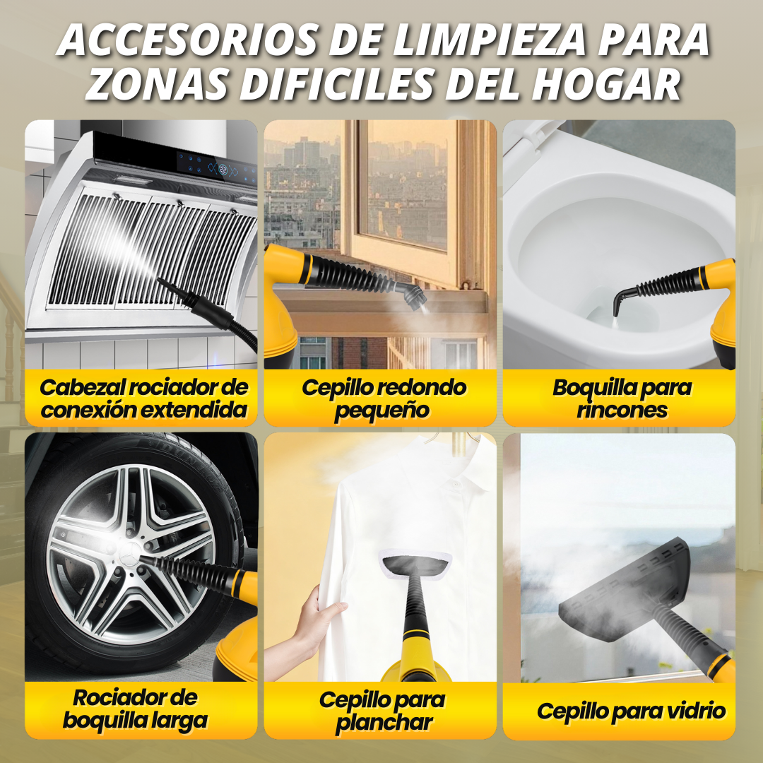 LIMIPIADOR A VAPOR PORTÁTIL MULTIFUNCIONAL