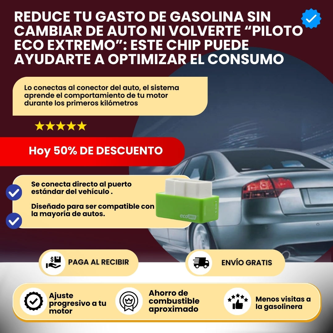AHORRO DE COMBUSTIBLE PARA AUTOMÓVIL | ¡Compra 1 Y RECIBE 1 GRATIS!