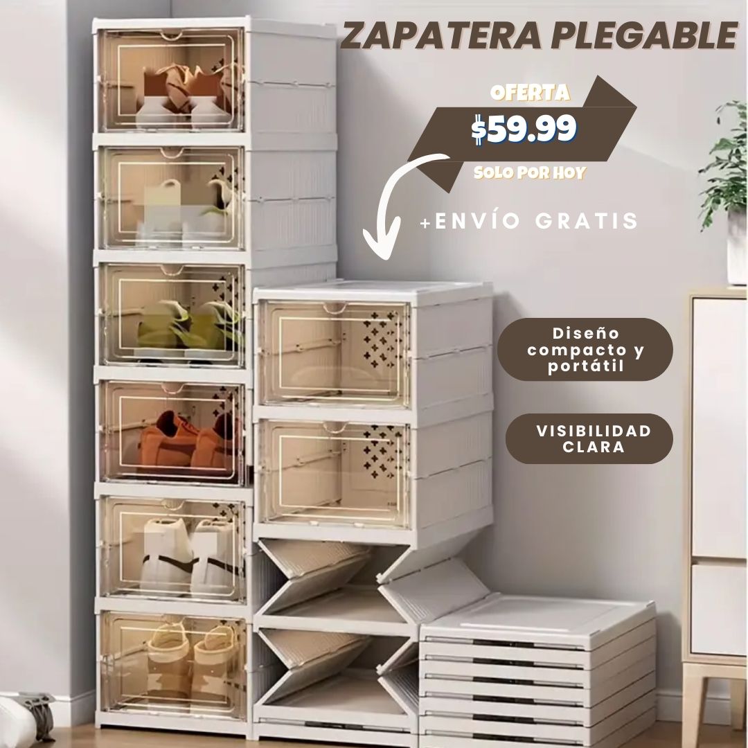 StackBox: Organizador de Zapatos Plegable