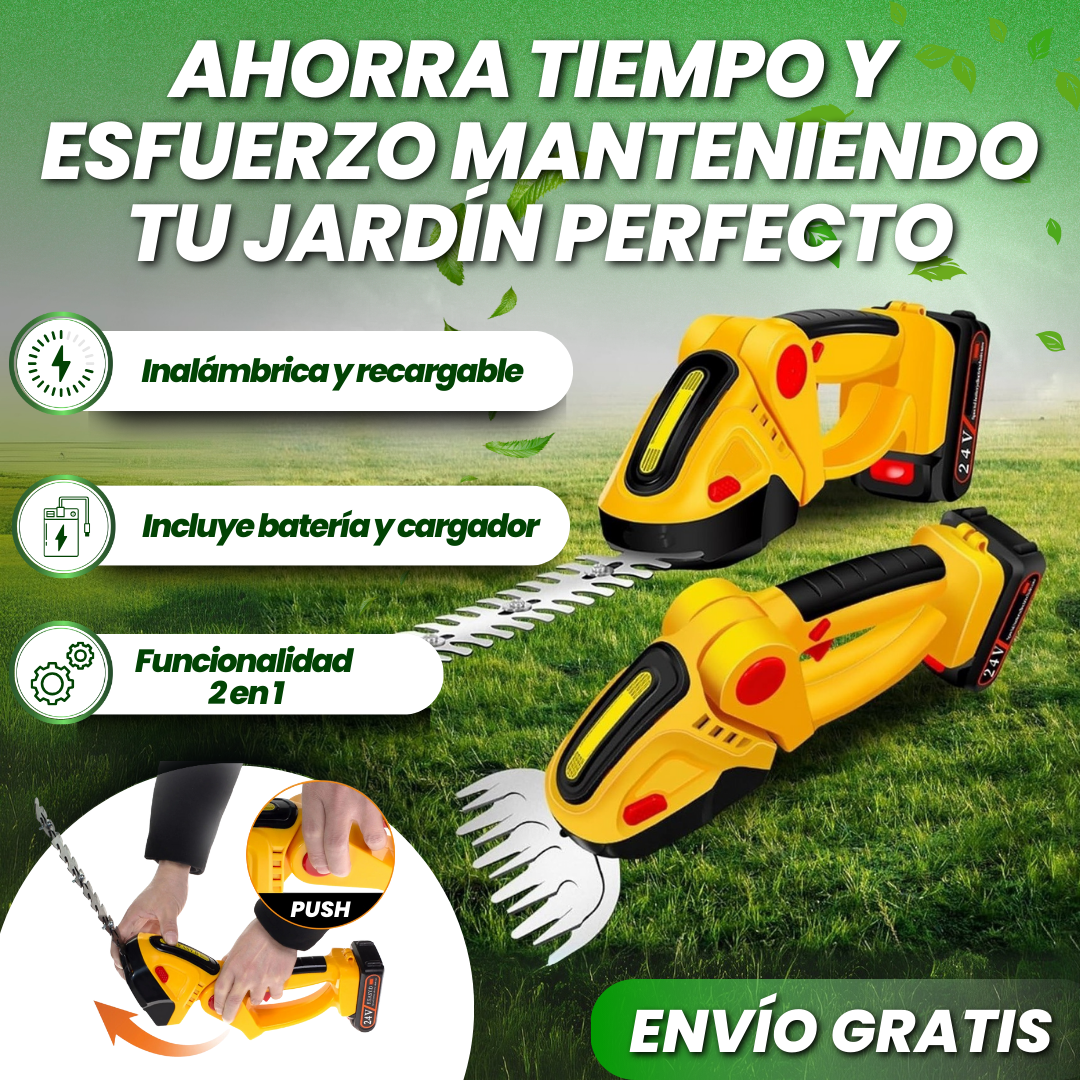 TIJERAS DE CÉSPED INALÁMBRICAS 2 EN 1