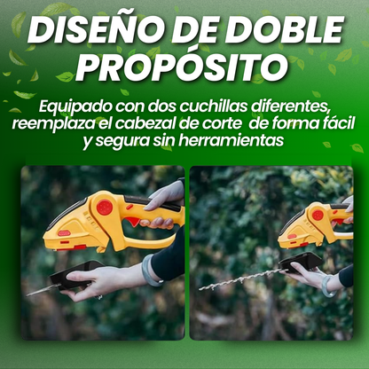 TIJERAS DE CÉSPED INALÁMBRICAS 2 EN 1