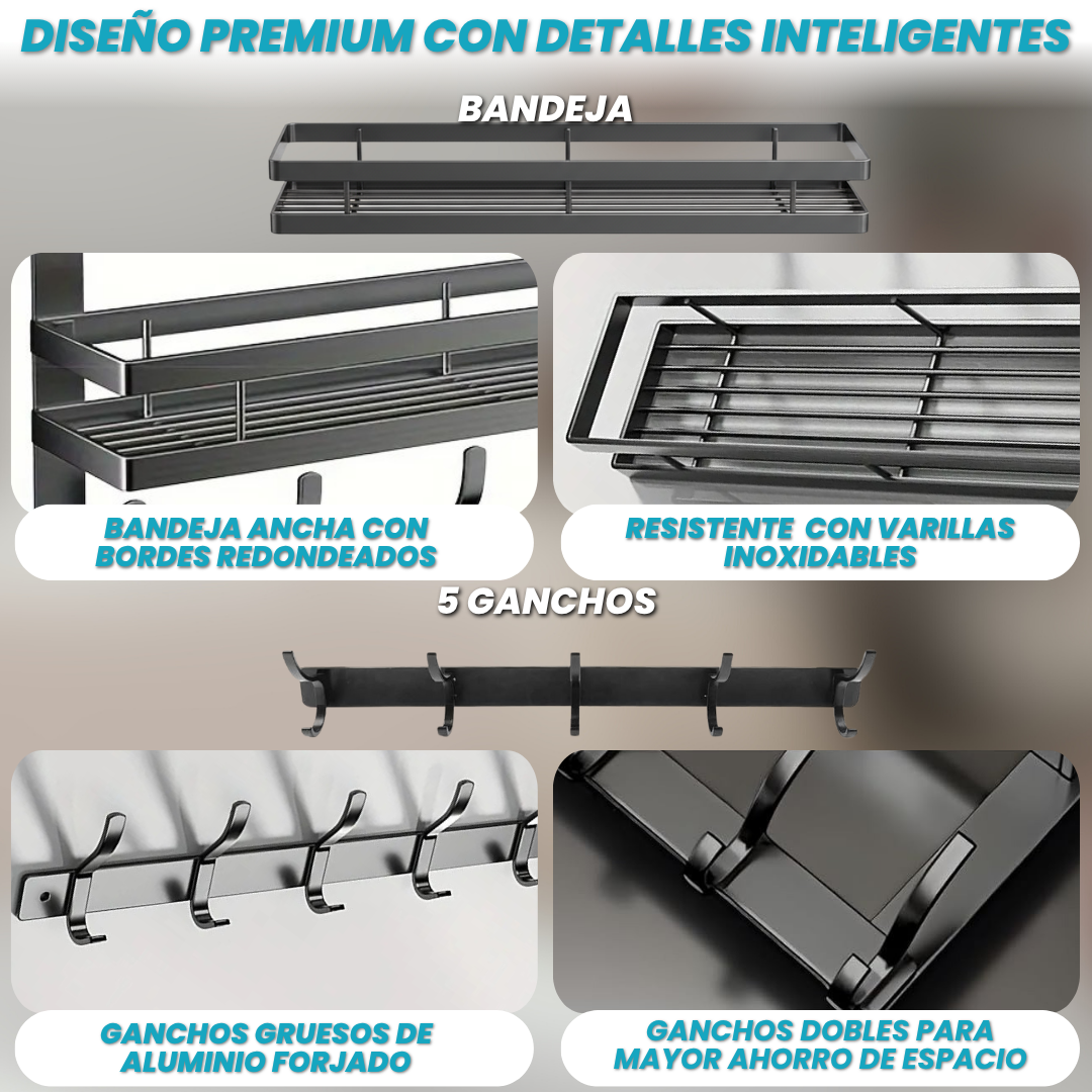 COLGADOR PARA PUERTA | 5 GANCHOS