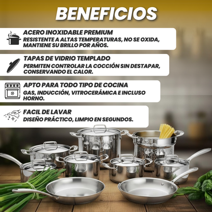 OLLAS DE ACERO INOXIDABLE