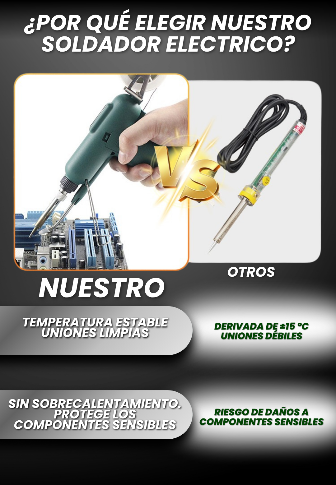 Soldador Eléctrico 80W de Alta Eficiencia