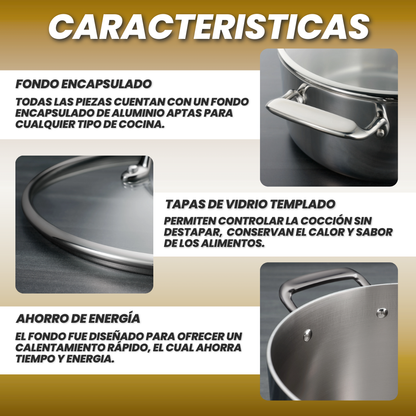 OLLAS DE ACERO INOXIDABLE