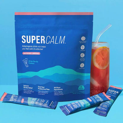 SuperCalm Nello™: Suplemento en Limonada de Frambuesa para Relajación y Enfoque - Naturalmente Equilibrado