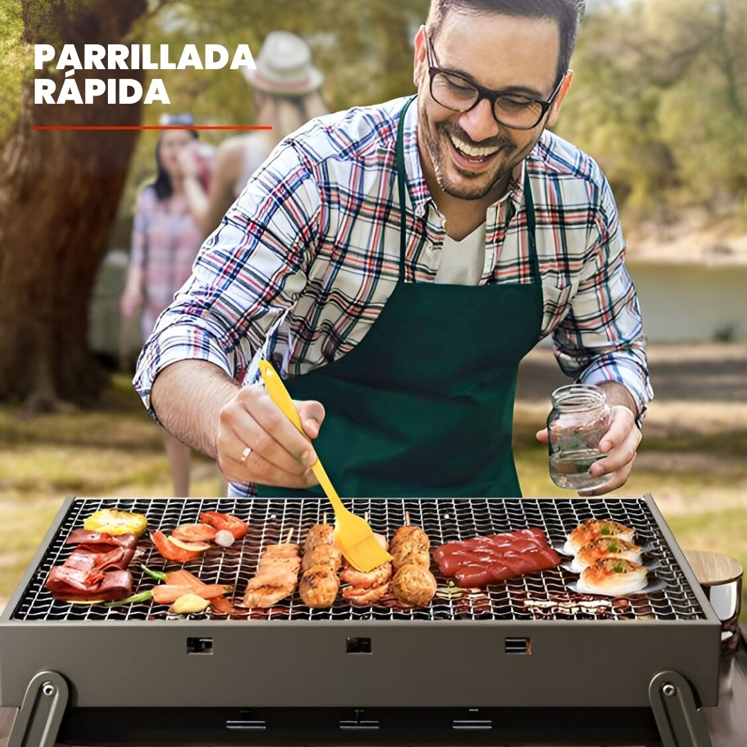 GRILLGO: PARRILLA PLEGABLE PORTÁTIL🔥🥩💯