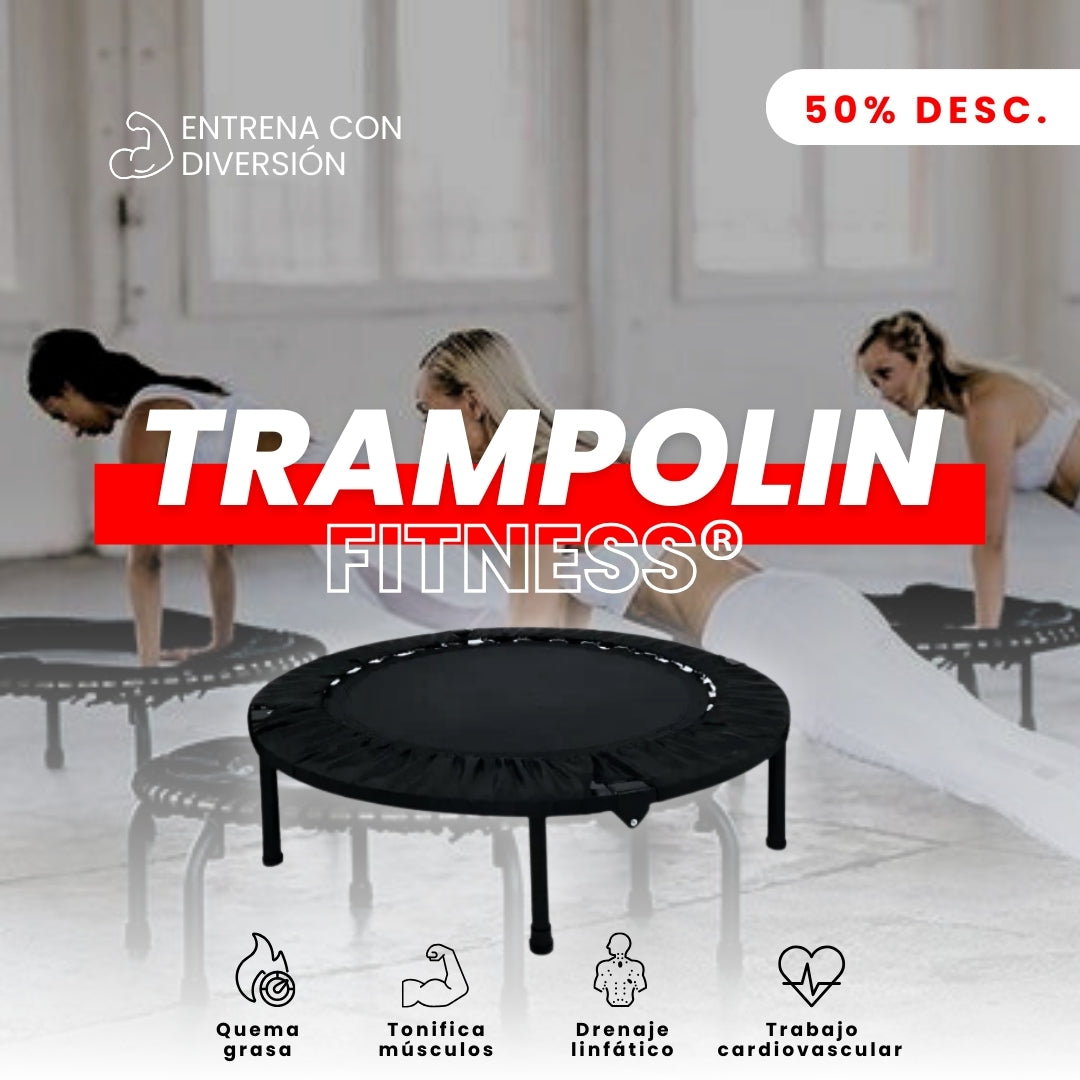 TRAMPOLÍN FITNESS: Ejercicio de Rebote con Seguridad y Alta Resistencia💪🏽🌟