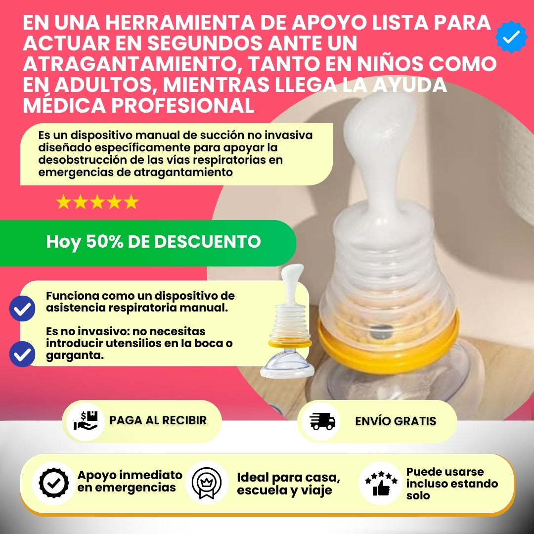 Kit de Primeros Auxilios Anti-Asfixia | ¡Incluye 2 Mascarillas Gratis!