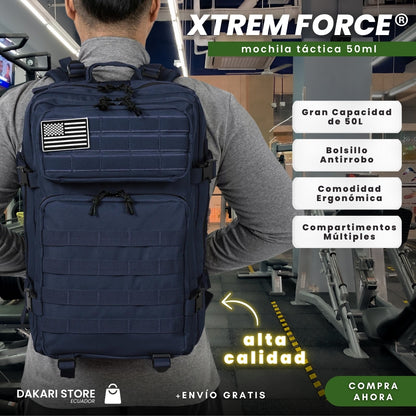 XTREME FORCE®: Mochila Táctica Militar 50ml🎒💯