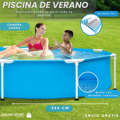 PISCINA DE VERANO: Crea recuerdos inolvidables junto a tu familia! 🏊‍♂✨