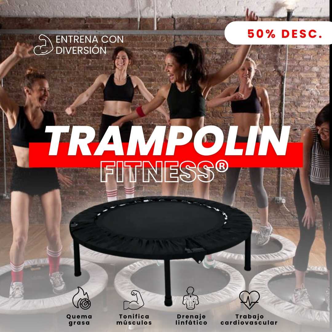 TRAMPOLÍN FITNESS: Ejercicio de Rebote con Seguridad y Alta Resistencia💪🏽🌟