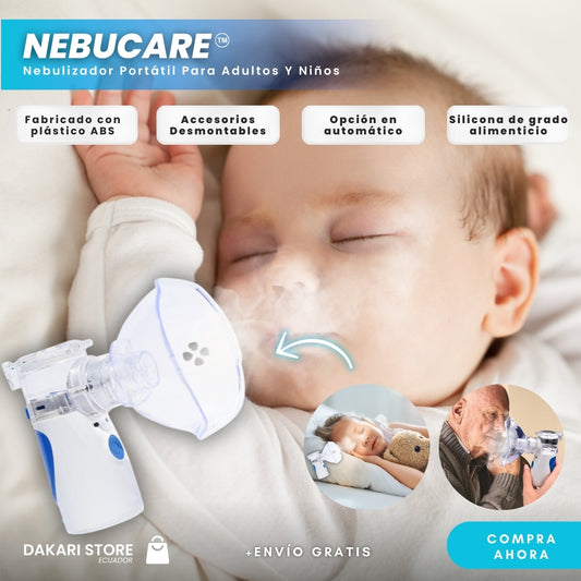 NebuCare™ - Nebulizador Portátil Para Adultos Y Niños🫁💨💯