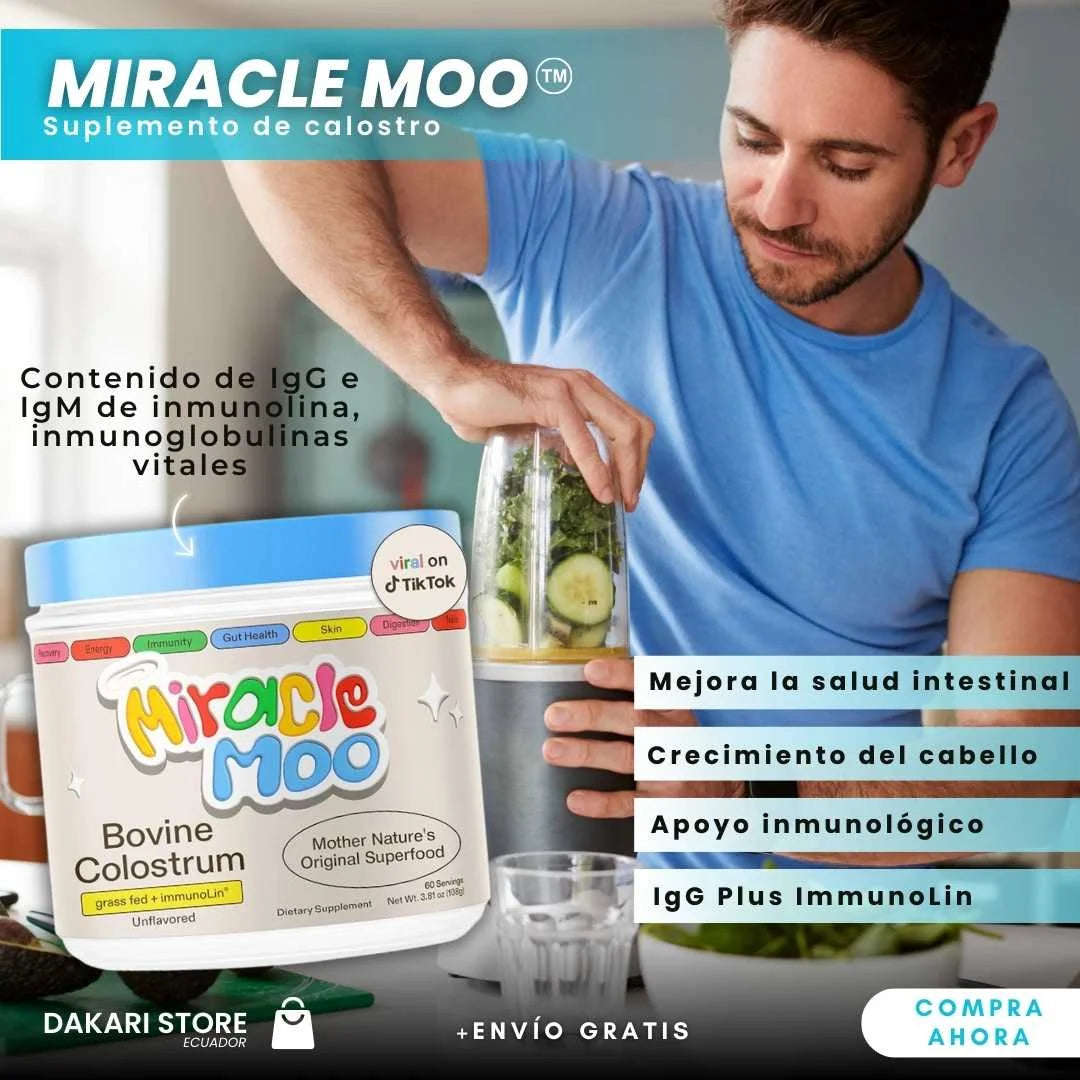 MIRACLE MOO™: CALOSTRO | SUPLEMENTO ALIMENTICIO