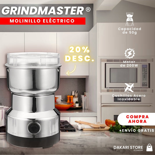 GRINDMASTER: Molinillo Eléctrico de Acero Inoxidable✨💯