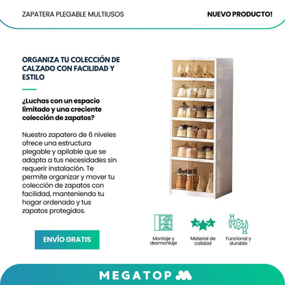 StackBox: Organizador de Zapatos Plegable