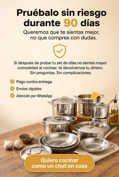 OLLAS DE ACERO INOXIDABLE