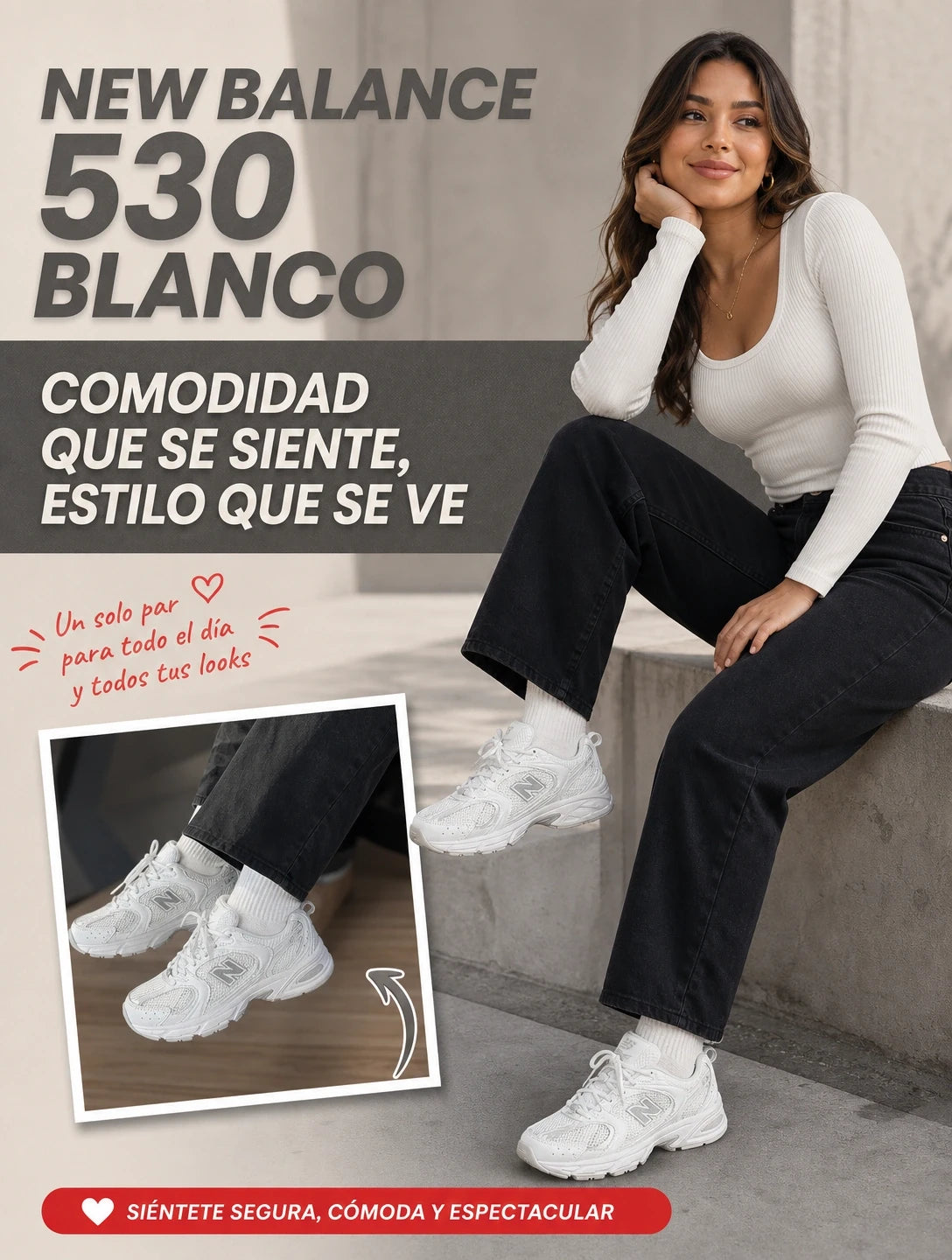 NEW BALANCE 530 BLANCOS